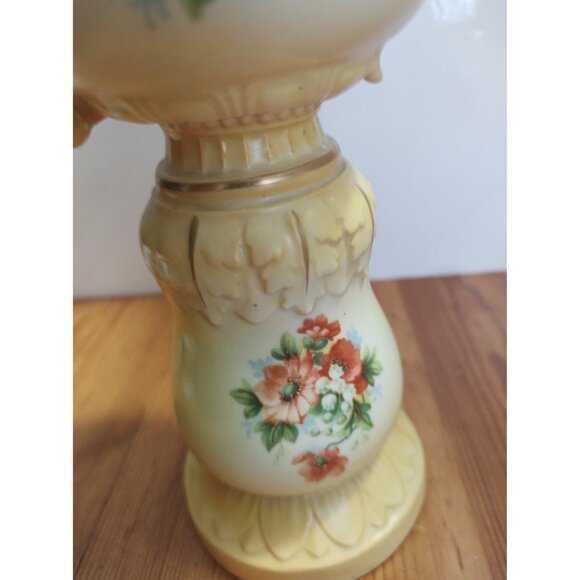 Antique Vase Double Handled Floral Hand Painted & Gilded Austrian Porcelain 7.5” - Picture 10 of 11